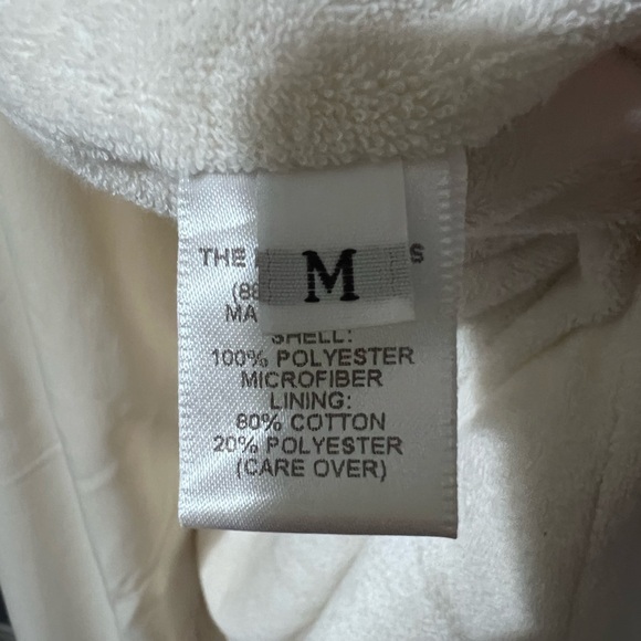 Stylish BELLAGIO Bathrobe Sz M Soft Terry Cloth & Polyester Shell 3-Pockets EUC - Picture 7 of 7